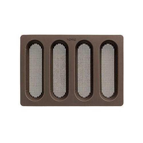 Lekue 4 Cavity Micro Perforated Mini Baguette Baking Pan, Brown - Image 2