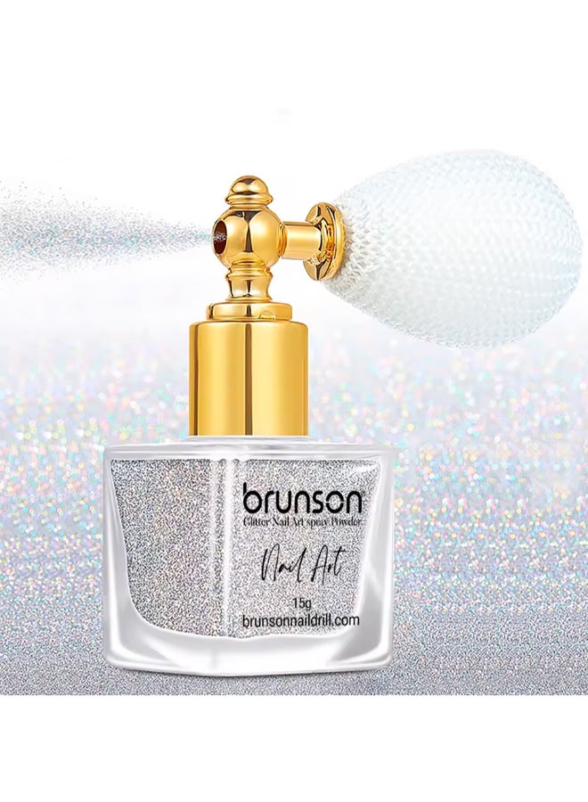 brunson Highlight Powder Glitter Spray 15g - Nail Art Glitter - Shimmer Highlighter Glitter Powder for Makeup - Nail Art - Craft Design BGPS01 - Image 2