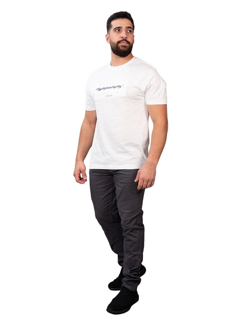 GIORDANO Men's Slim Fit Cotton Jersey Crew Neck Print Tee | WWS Graphic - Image 2