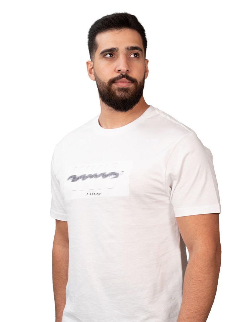 GIORDANO Men's Slim Fit Cotton Jersey Crew Neck Print Tee | WWS Graphic - Image 3