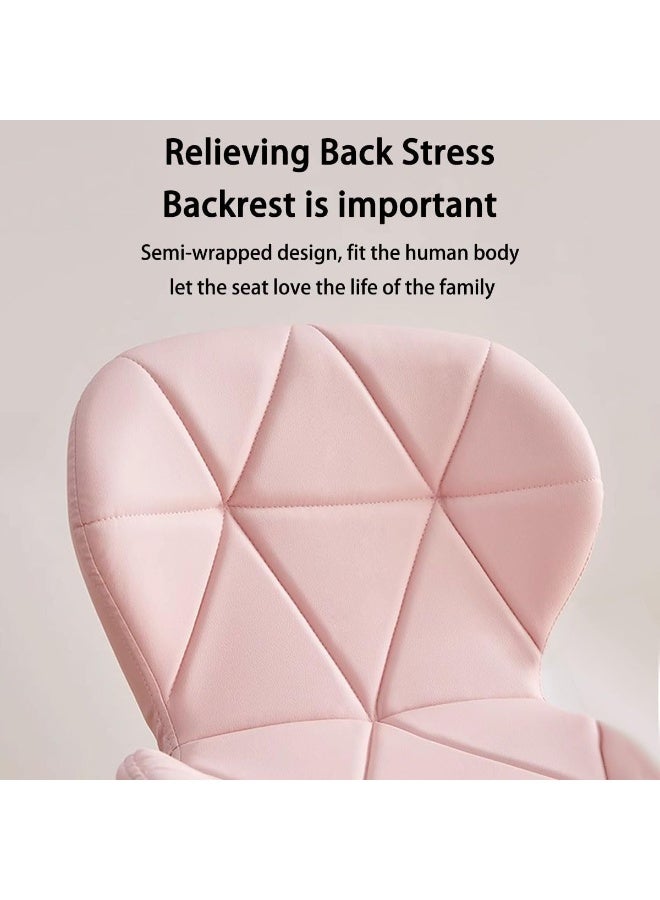 360° Swivel Home Office Chair – Adjustable Height, Leather Upholstery for Study Room and Bedroom - Image 2