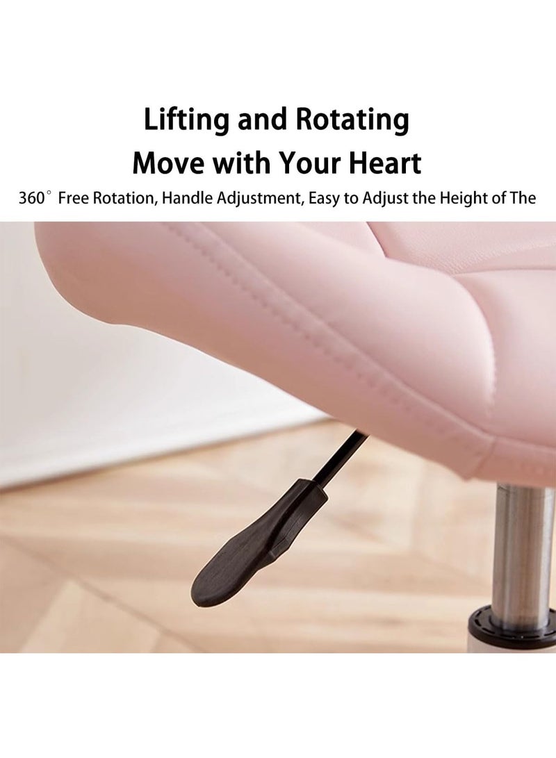 360° Swivel Home Office Chair – Adjustable Height, Leather Upholstery for Study Room and Bedroom - Image 3