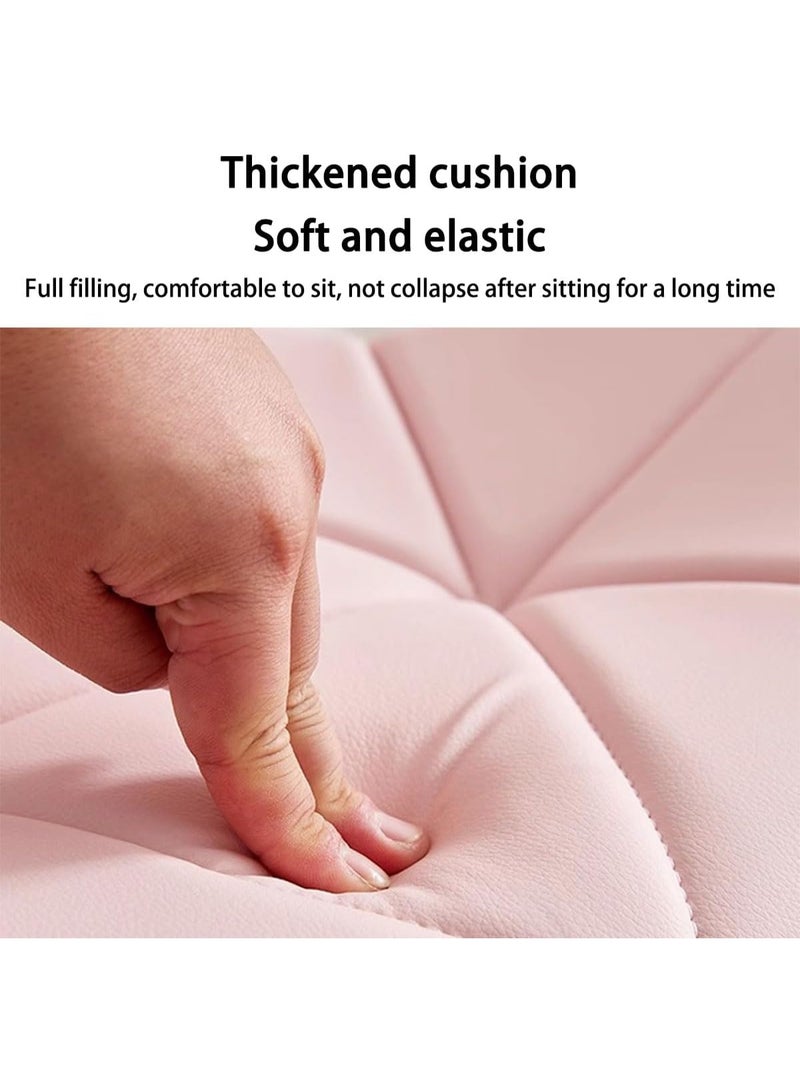 360° Swivel Home Office Chair – Adjustable Height, Leather Upholstery for Study Room and Bedroom - Image 4