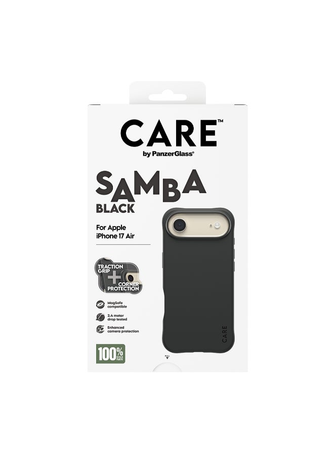 PanzerGlass iPhone 17 Air MagSafe Case SAMBA | 8-Ft Drop Protection Cover, Slim Thin Profile, Raised Camera Bezel, MagSafe Compatible - Black - Image 3