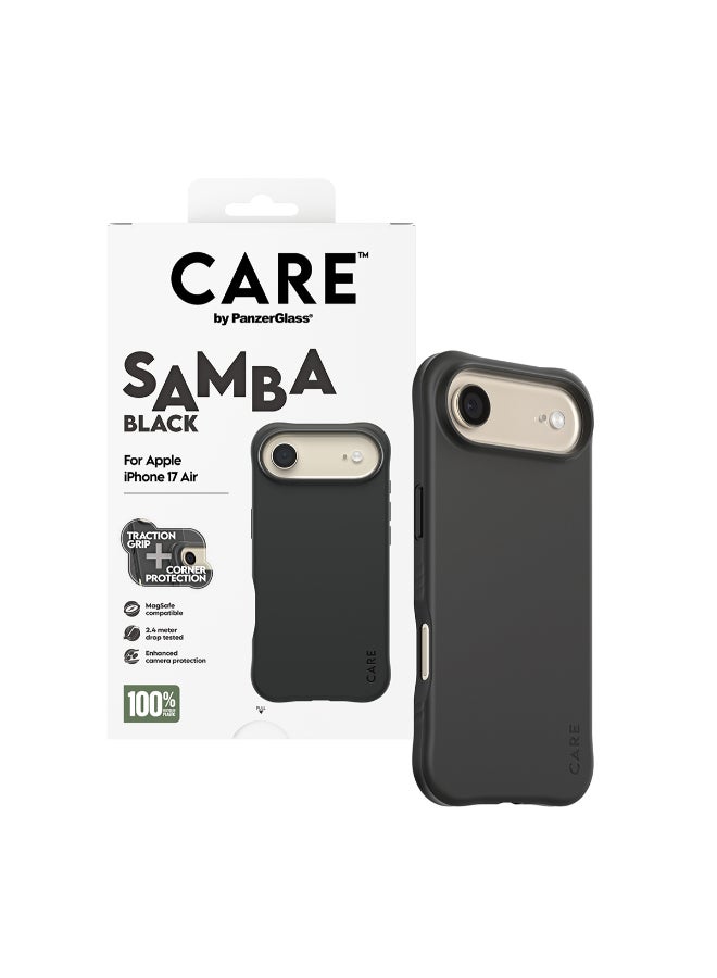PanzerGlass iPhone 17 Air MagSafe Case SAMBA | 8-Ft Drop Protection Cover, Slim Thin Profile, Raised Camera Bezel, MagSafe Compatible - Black - Image 5