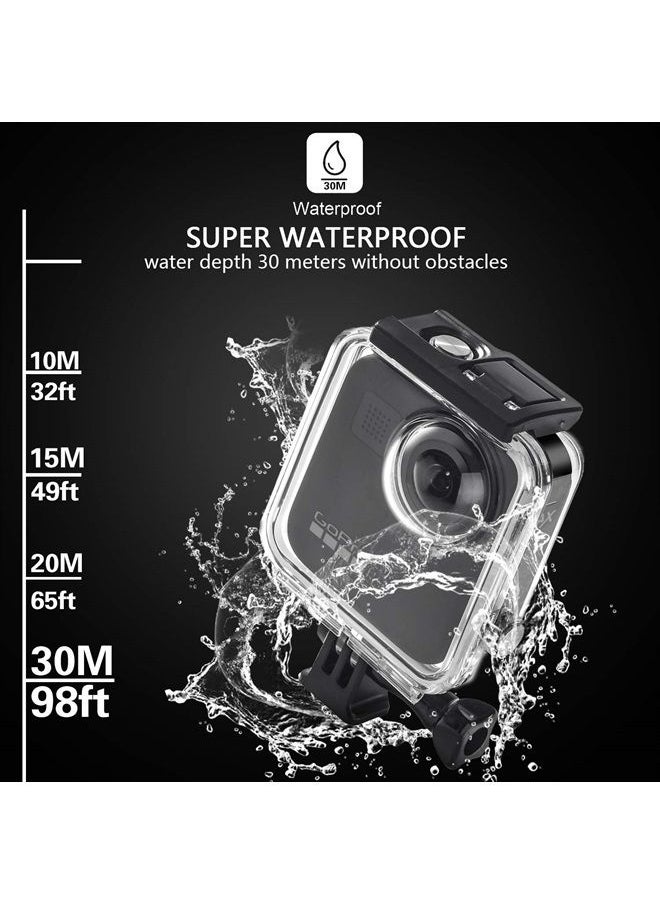Sruim - Waterproof Housing Case for Gopro Max Action Camera, Underwater Diving Protective Shell 30M with Bracket Accessories - Image 1