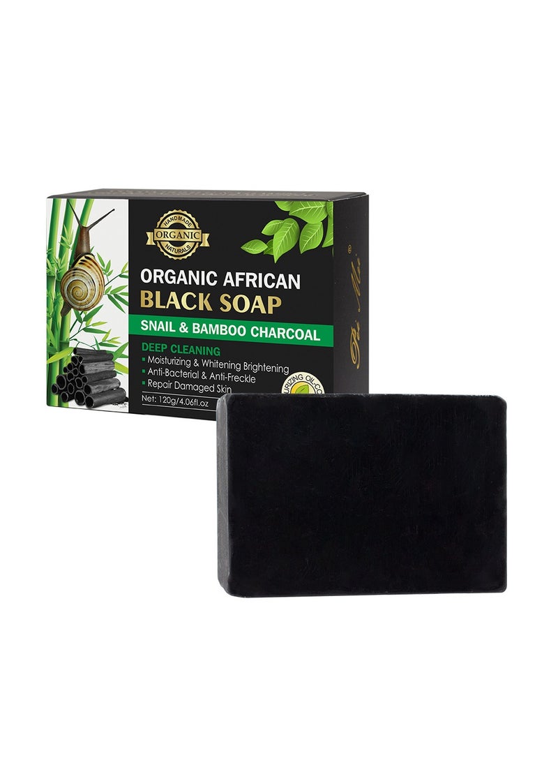 Generic - Organic Handmade African Black Soap for Dark Remover Skin Whitening Soap - Image 1