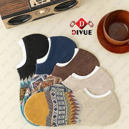 DIVUE Low Cut Ankle Length Socks for Girls & Women | 5 Pair No Show Multi Color Combo Pack | Soft Cotton Rich, Breathable, Sweat Absorbent, Odor Resistant, Stretchable, Durable Socks Casual & Sports - Image 5