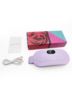 Generic New Heated Waist Belt for Women Menstrual Pain Relief Purple color box 