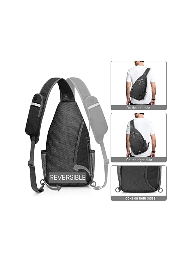 G4Free Crossbody Sling Bag Rfid Blocking Chest Backpack Bag Daypack Water-Resistant For Hiking Travel - Image 3