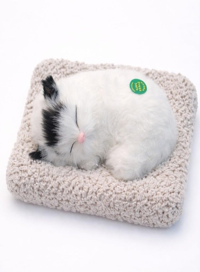 SMAX Cat Toys -Touch-Activated Sleeping Cat Plush Toy with Realistic Meow Sound | Soft Kitten Toy for Girl, Cat Lovers & Car Dashboard Decoration | Stuffed Toys (Design_2) - Image 1