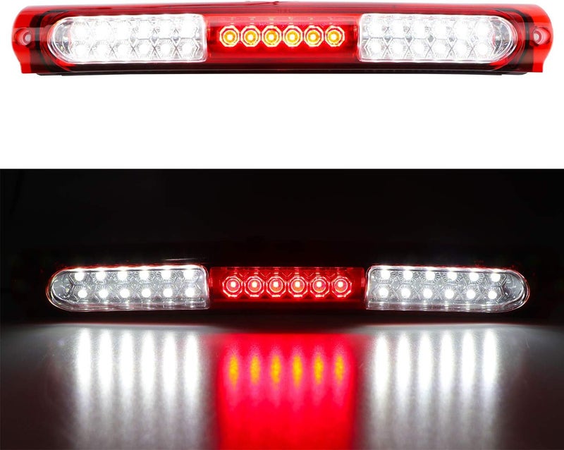 Tresound for 1997-2003 Ford F150 / 2004 Heritage LED 3rd Third Brake High Mount Light Cargo Light Stop Lamp (Red) - Image 1