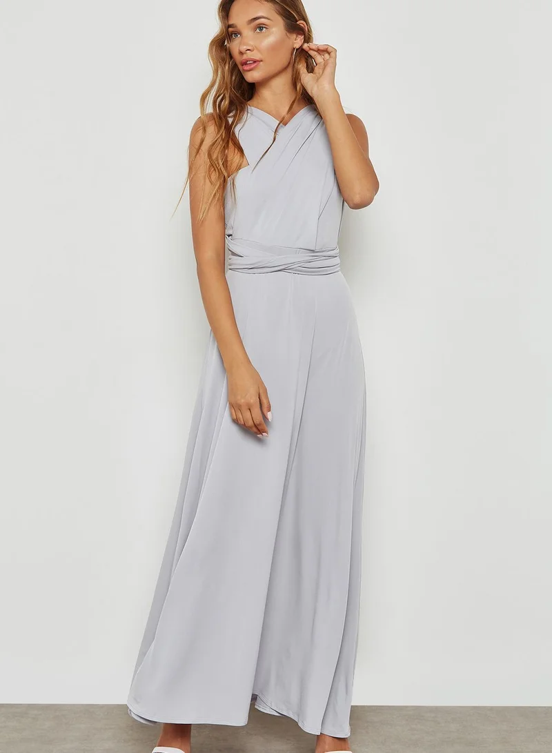 DOROTHY PERKINS Crossover Pleated Maxi Dress