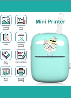 Kidle Sticker Printer Portable Pocket Inkless Sticker Printer Mini Thermal Sticker Printer Bluetooth Wireless Sticker Printer For Pet Stickers Student Learning Kids Birthday Gift Kids  - Image 2