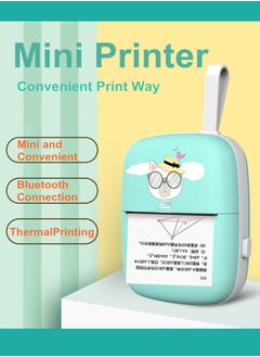 Kidle Sticker Printer Portable Pocket Inkless Sticker Printer Mini Thermal Sticker Printer Bluetooth Wireless Sticker Printer For Pet Stickers Student Learning Kids Birthday Gift Kids  - Image 3