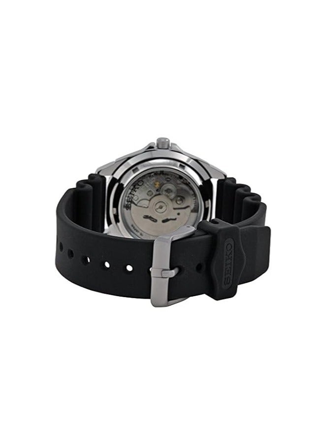 Seiko 5 Men's Black Dial Rubber Automatic Analog  Watch - SNZB23J2 - Image 3