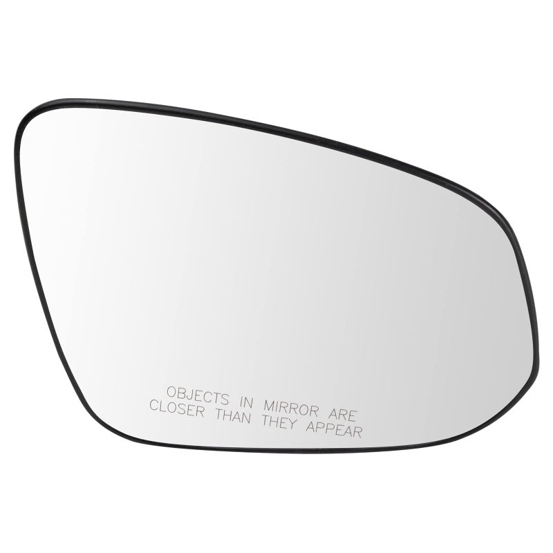 TRQ Passenger Side Door Mirror Glass Without Blind Spot Detection Clear Snap On Compatible with 2019-2023 Toyota RAV4 TO1325142 - Image 5