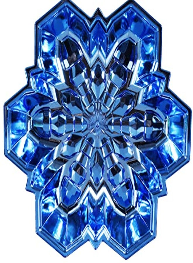 OTG Christmas Trays Candy Dish Metallic Molded Plastic 3 Pack Blue Snowflake 25x8.25-in, Red Candy Wrapper 14x5.25-in, Green Christmas Tree 11.5x8.5 - Image 3