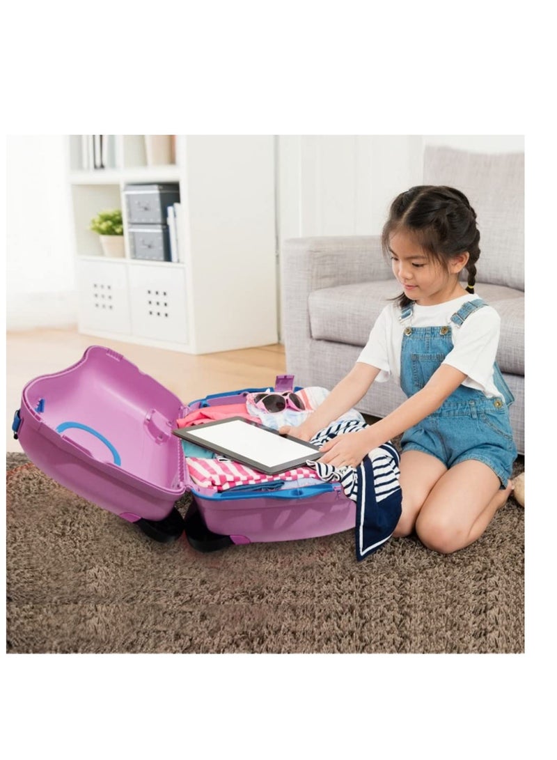 AMERICAN TOURISTER حقيبة التزلج البلاستيكية ذات الجوانب الصلبة ذات الأربع عجلات من أمريكان توريستر سكيتل مقاس 14 بوصة  - Image 4