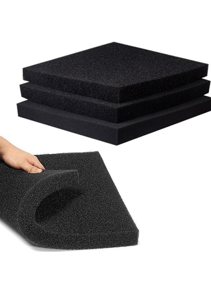 Generic Aquarium Sponge Filter, 50 x 12 x 2 cm Bio Cotton Sponge Filter Foam for Fish Tank Filtration, 3PCS  - Image 1