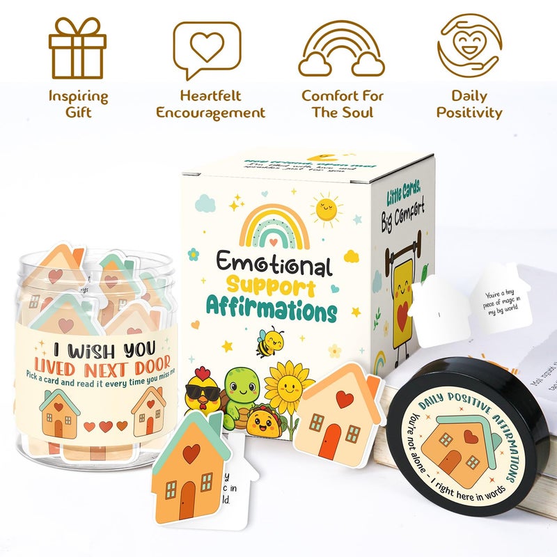 LumenJar I Wish You Lived Next Door Gifts - Friendship Gifts For Women Friends - Best Friends  Cousin  Sister  Long Distance Friendship Gift  Thinking Of You  Birthday  Bff Gift For Women - Image 2