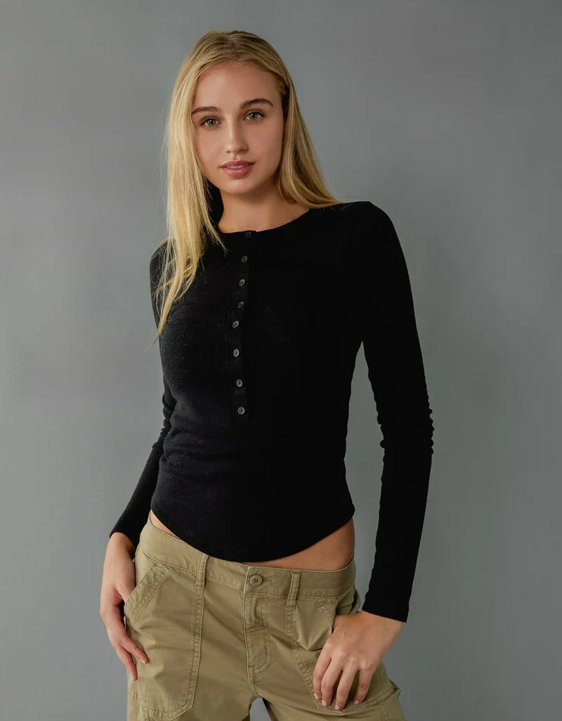 امريكان ايجل تي-شيرت هِنلي بأكمام طويلة