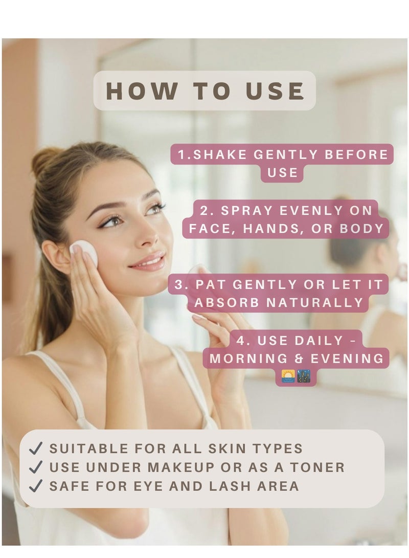 ناتشورال فوريفر ماء الورد باللبان  160 مل - Image 3