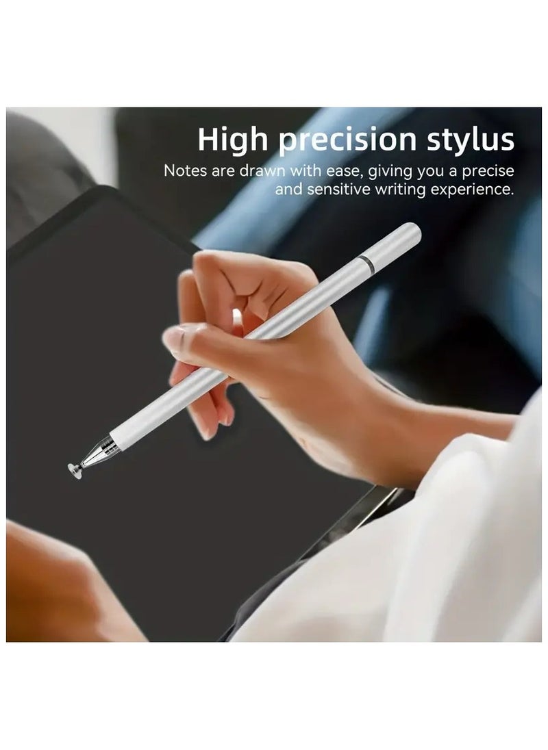 Stylus Pen For Touch Screens, Disc Stylus Pen Fiber Stylus With Magnetically Attached Cap, For IPhone/iPad Pro/Mini/Air/Android/Microsoft/Surface All Capacitive Touch Screens