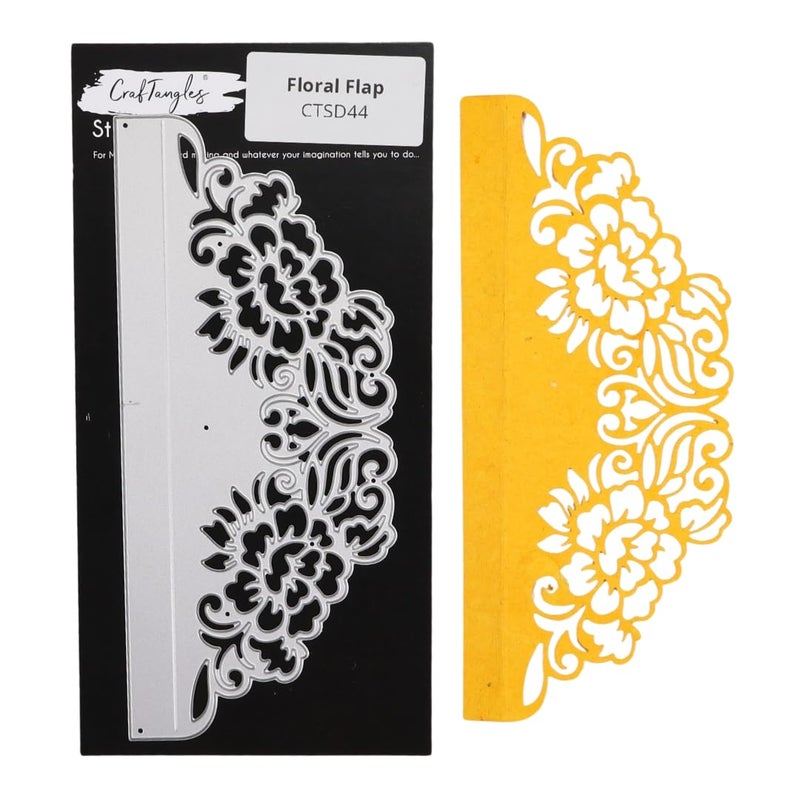 CrafTangles Steel Dies - Floral Flap/Edge - Image 1