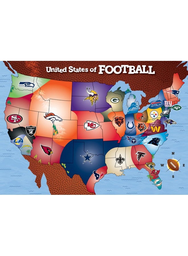 MasterPieces MasterPieces NFL League Map Puzzle - 500-Piece Sports Puzzle for Adults - Officially Licensed NFL Product - Image 2