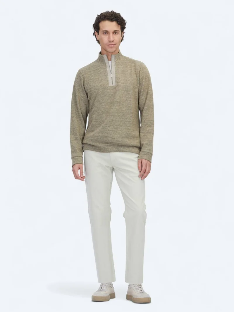 Kip Mink Turtleneck Striped Sweatshirt