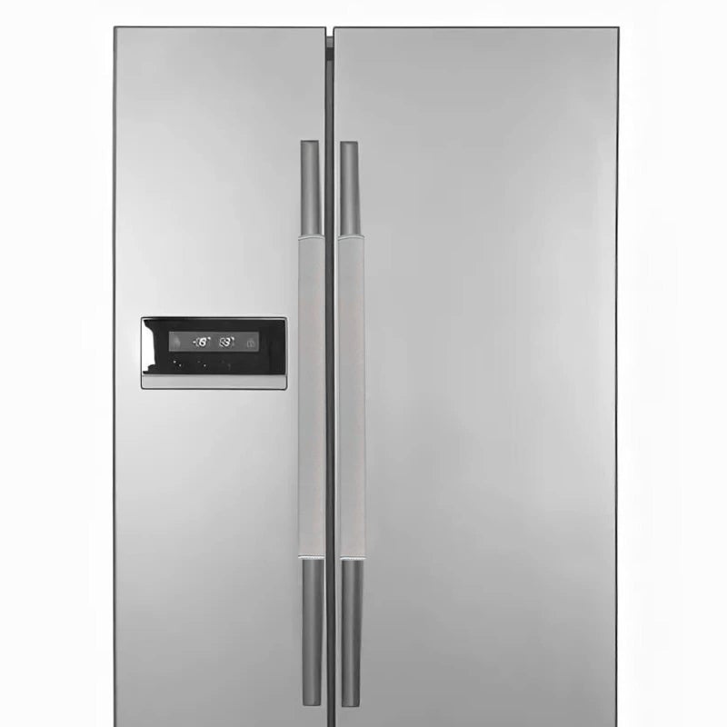 JHHSYU Refrigerator Door Handle CoversProtector Decor for Kitchen ApplianceKeep Clean from Smudges Food StainsHandmade Perfect for FridgeOvens Dishwashers Grey