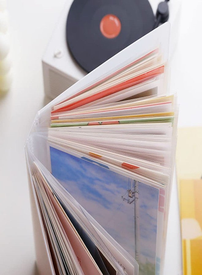 Teensery 40 Pockets Small Photo Album 4" x 6" Photos Storage Book with Translucent Frosted Cover for Artworks, Postcards, Pictures, Stickers (1 Piece) - Image 2