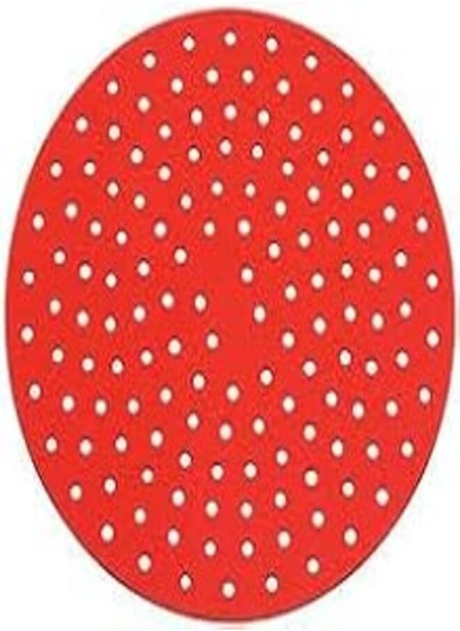 Generic - Air Fryer Silicone Liners Round Non-Stick Reusable Air Fryer Liners 22cm (9inch) 1pc Red - Image 1