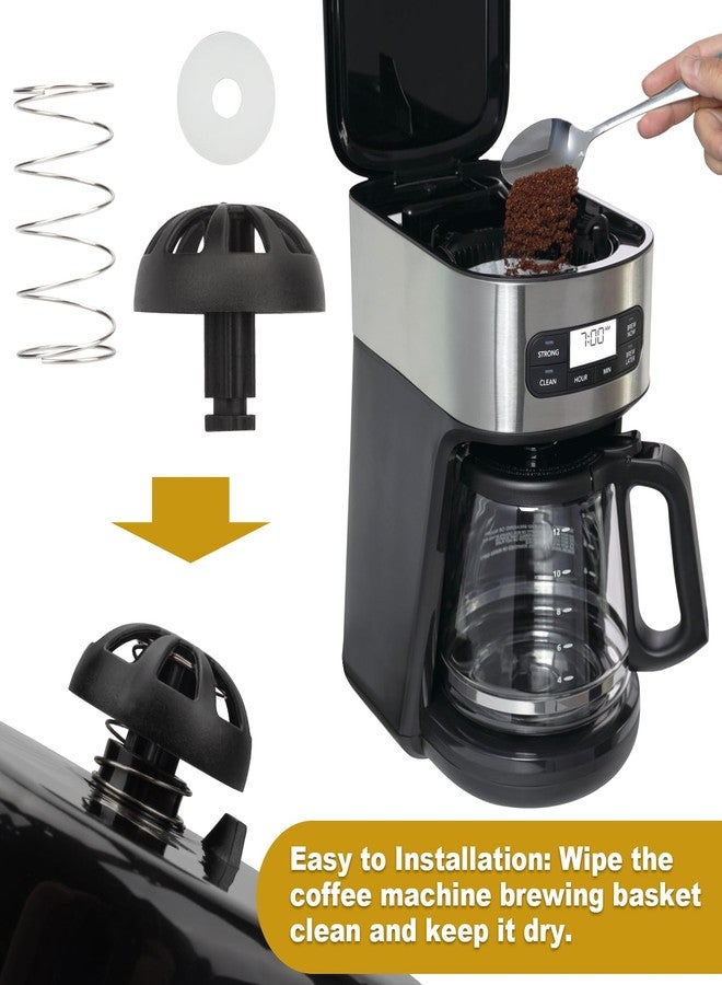 SuperDi 2-Pack Coffee Machine Brew Basket Bottom Spring Loaded Stopper Kits Fits for Mr Coffee Black and Decker Hamilton Coffee Maker Parts, Replace 990117900 990237500 185774-000-000 112435-000-000 - Image 4