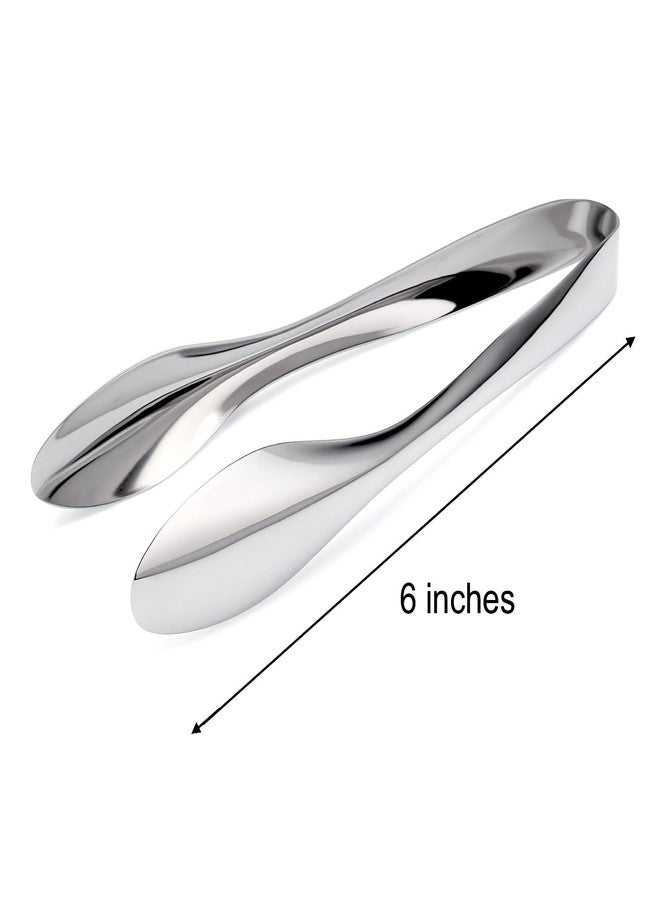 Natier Premium Stainless Steel Serving Tongs (6'' Small) - Image 3