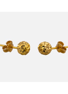 Dicut Sphere Studs 22K Gold Earrings