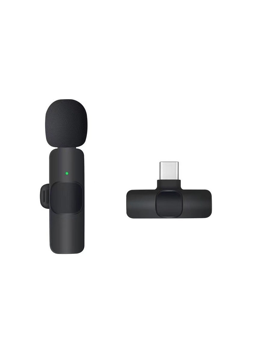 Type-C Wireless Microphone One-to-One – Compact Lavalier Mic for Android, Livestream, Interview, Teaching, Vlog Recording