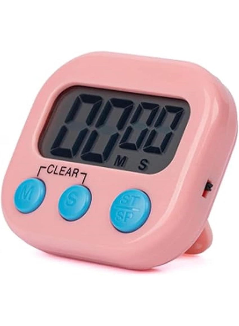 مؤقت مطبخ رقمي مغناطيسي - شاشة كبيرة، مؤقت طبخ إلكتروني للمطبخ للطهي والألعاب والصالة الرياضية والاستراحة والفصول الدراسية (كشمير) - Image 1