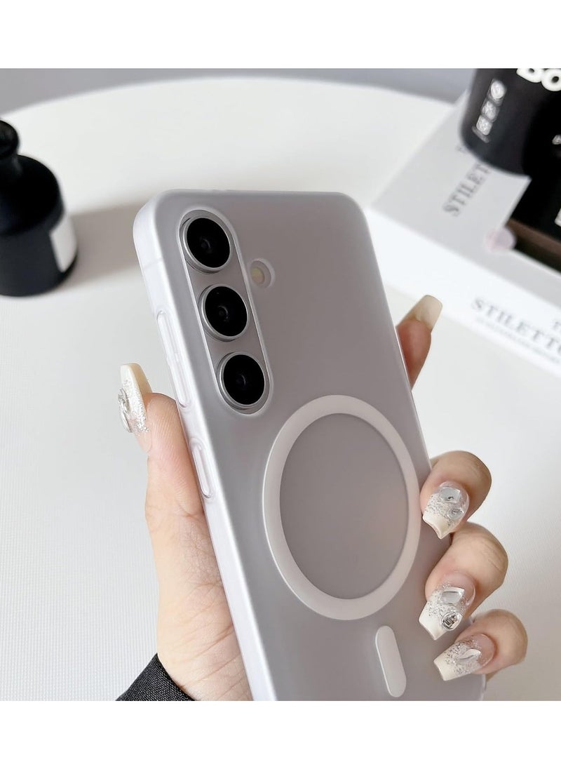Generic - Magnetic case for Samsung Galaxy A56, Soft TPU Anti-Collision Hard PC Back Scratch and Shock Protection Ultra-Thin Protective case (Clear) - Image 1