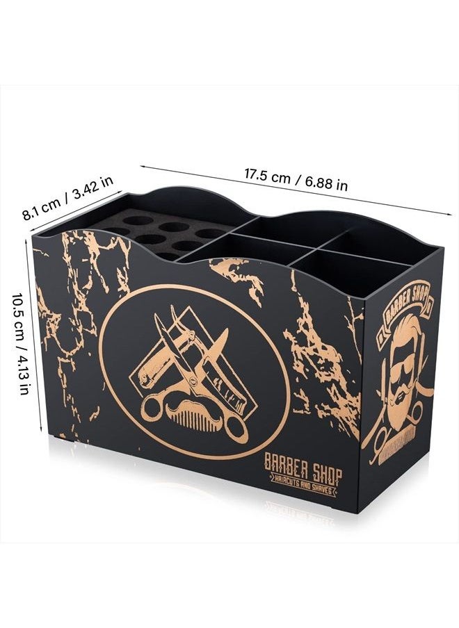 Noverlife Barber Scissors Holder Box, Barber Professional Salon Hairdressing Scissors Rack Holder Storage for Hairstyling Combs Clips Brushes, Salon Barber Scissor Holder Organizer  - Image 5