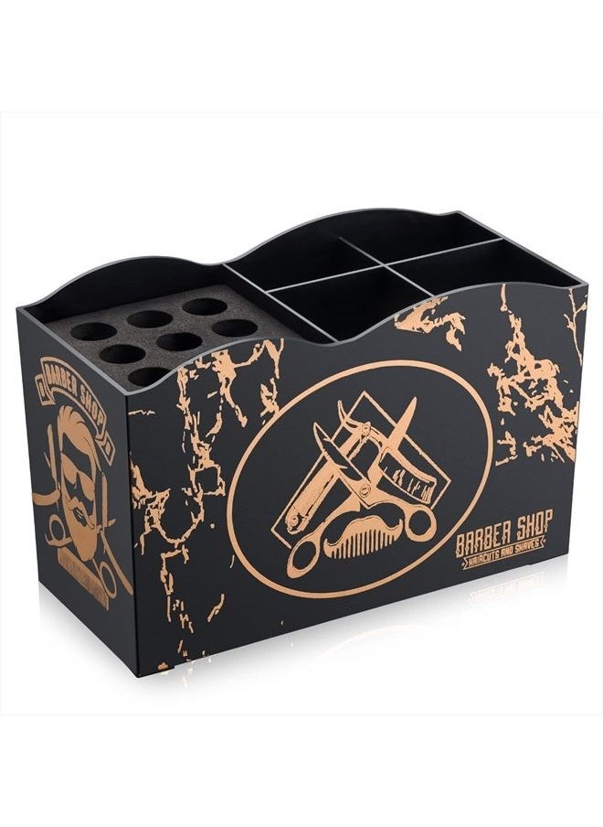 Noverlife Barber Scissors Holder Box, Barber Professional Salon Hairdressing Scissors Rack Holder Storage for Hairstyling Combs Clips Brushes, Salon Barber Scissor Holder Organizer  - Image 2