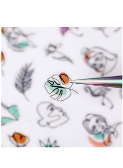 KHAJUL Nail Art Stickers for Women Girls (6 Sheets)  - Image 4