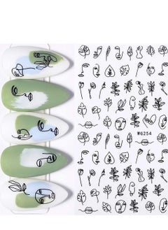 KHAJUL Nail Art Stickers for Women Girls (6 Sheets)  - Image 3