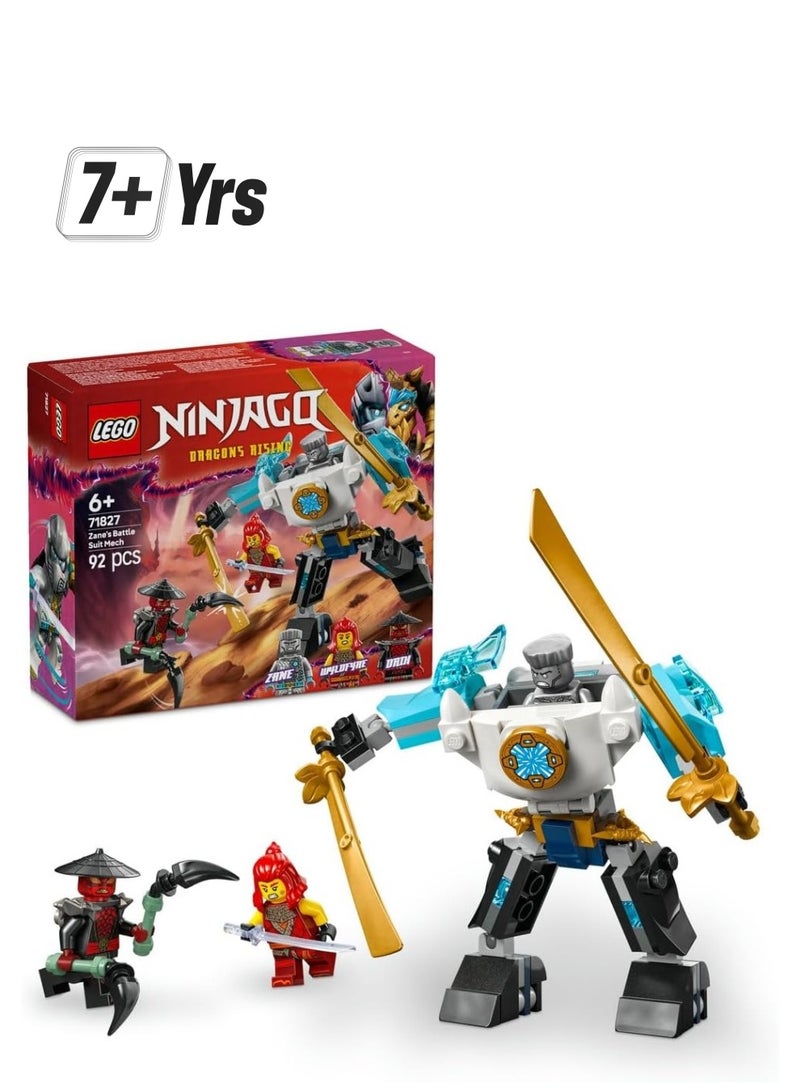 LEGO Ninjago Zane's Battle Suit Mech - Building Toys 71827 - Image 1