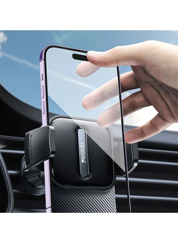 يسيدو حامل هاتف دوار من Yesido C167 بمنفذ هواء السيارة (أسود) - Image 5