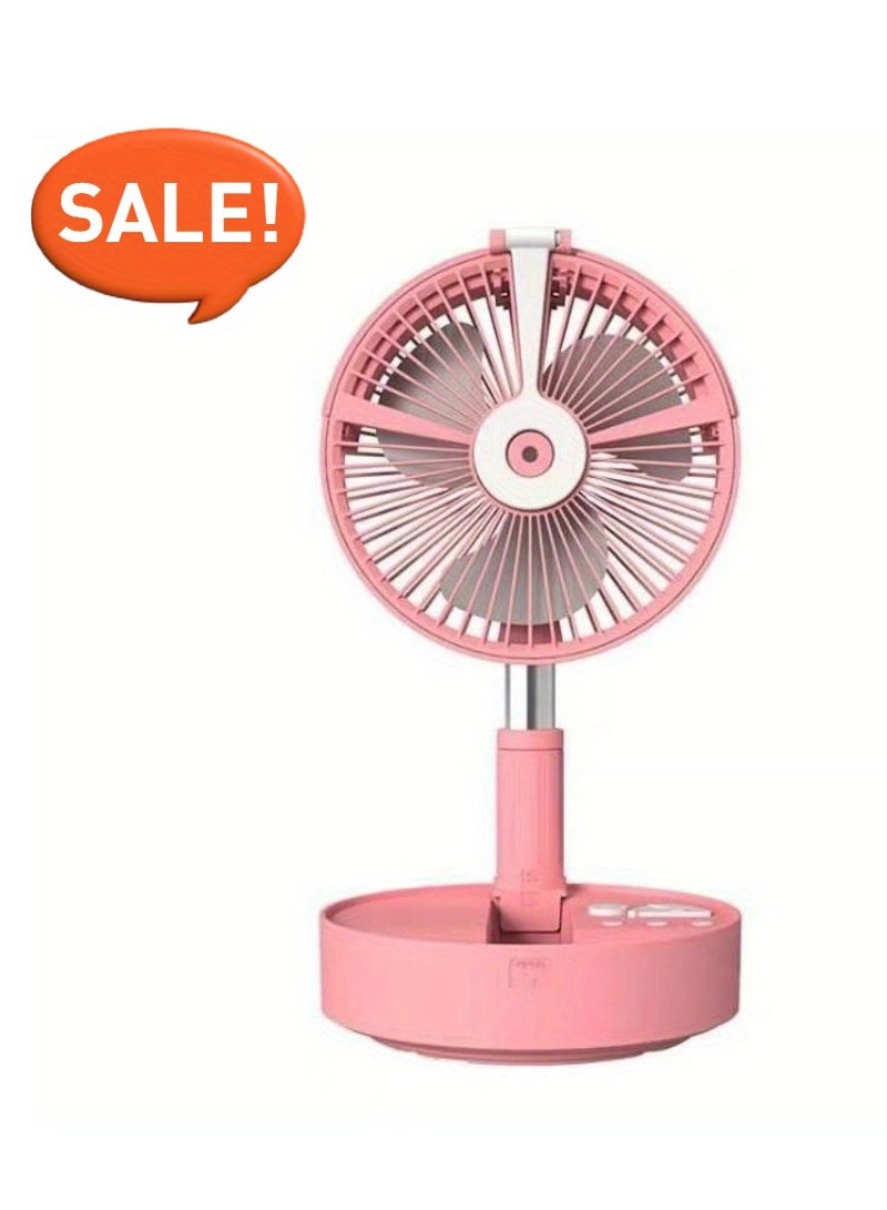 MIXSNOW Hot Selling Folding Telescopic Fan Shaking Head Portable Usb Mini Table Desktop Floor Power Bank Fan - Image 1