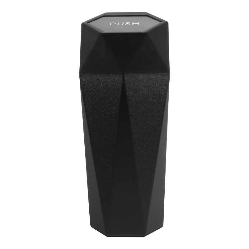 Portable Car Trash Can, Secure Lid Dustbin for Automotive Use, Fits Most Cup Holders - Image 1