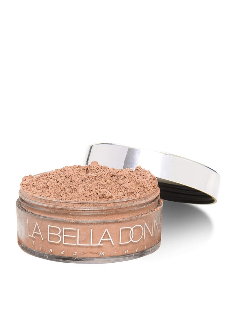 La Bella Donna La Bella Donna Loose Mineral Foundation NonChemical SPF50 Only 4 Ingredients ReefSafe NonNano Natural Mineral Makeup with Sun Protection  10g  Caffe 