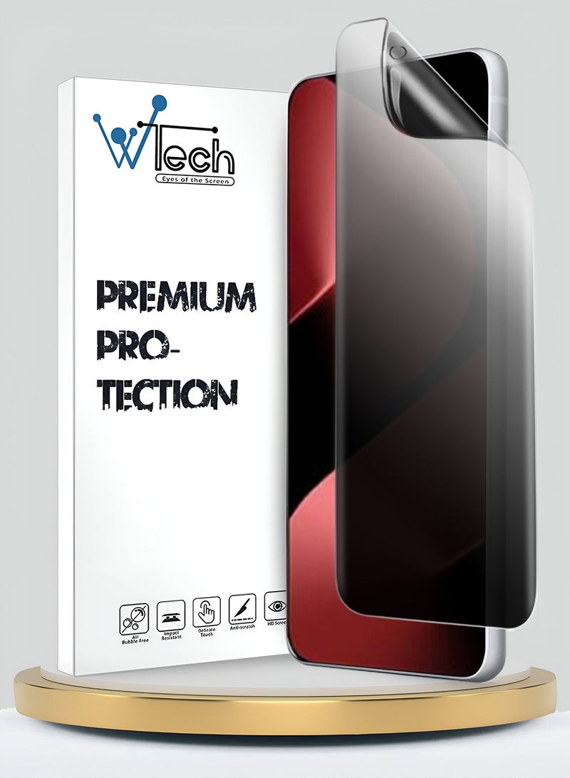 Wtech Huawei Pura 80 Pro 5G 2025 Premium Hydrogel Anti Spy / Anti Privacy Film Thin and Flexible Screen Protector (MSHFMP) - Clear - Image 1